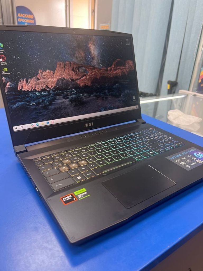 Оголошення Msi 15/ryzen 7 8845hs ddr5/32gb ddr5/ssd 512 gb/geforce rtx4060 8gb Б/У