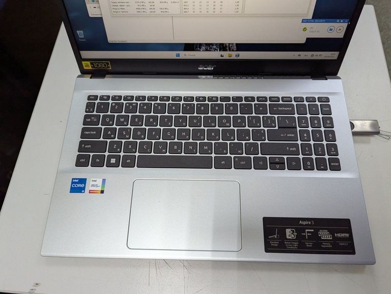 Оголошення Acer 15/core i5-1235u ddr5/16gb ddr4/hdd *відсутній/ssd 512 gb/*інтегрована Б/У