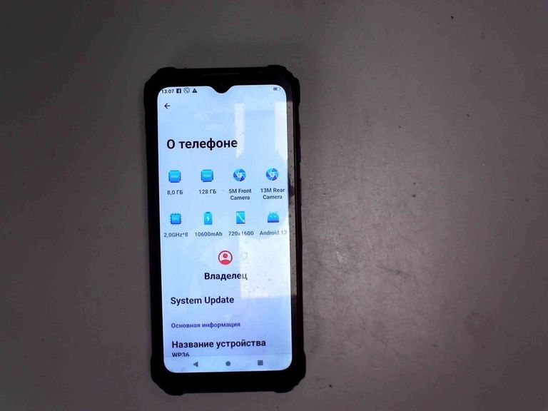 Оголошення Oukitel WP36 8/128GB Black Б/У