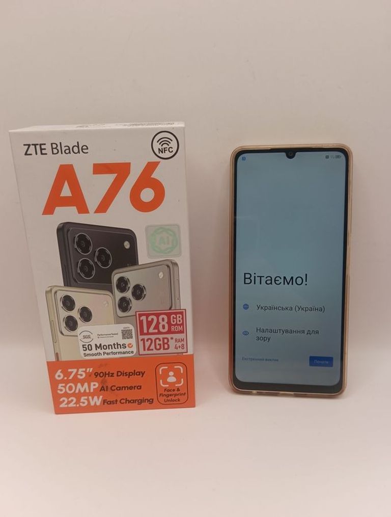 Купить Zte Blade A76 4/128GB Gray Б/У