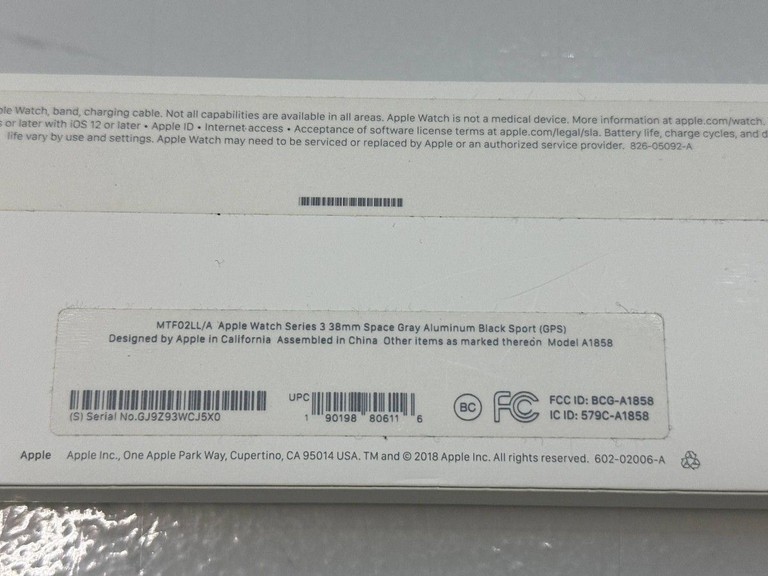 Apple watch series 3 gps 38mm aluminum case a1858 Код:01-200925445. Зображення 10