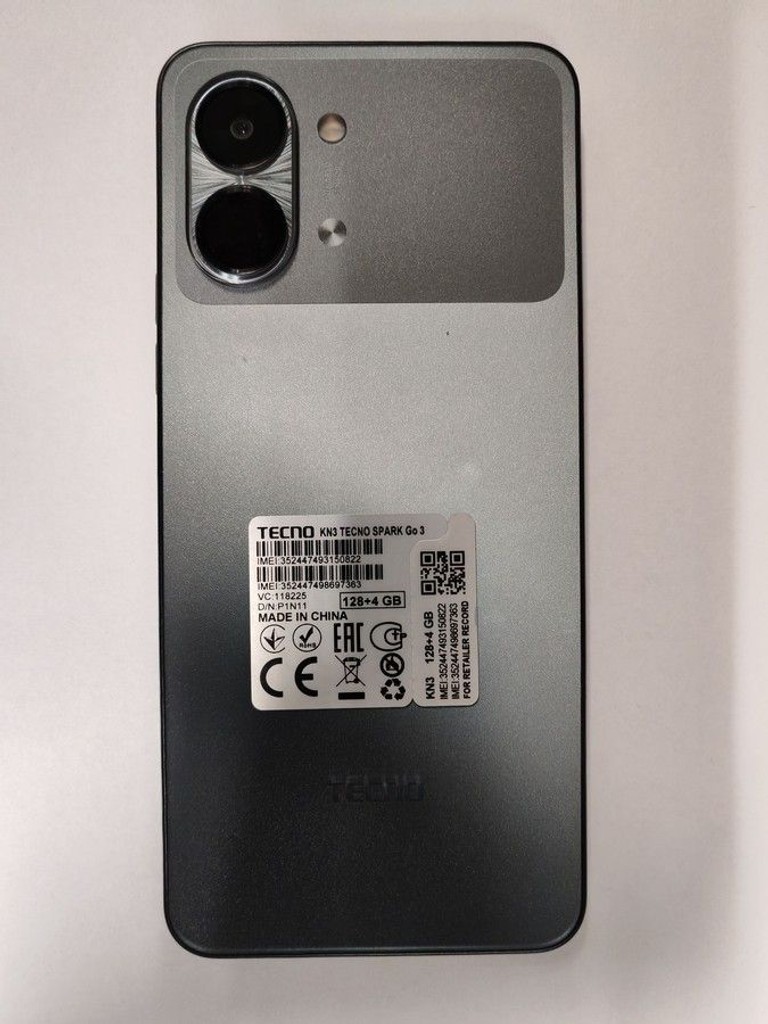 Розпродаж Tecno Spark Go 3 4/128GB Ink Black (4894947105272), продавець Техноскарб