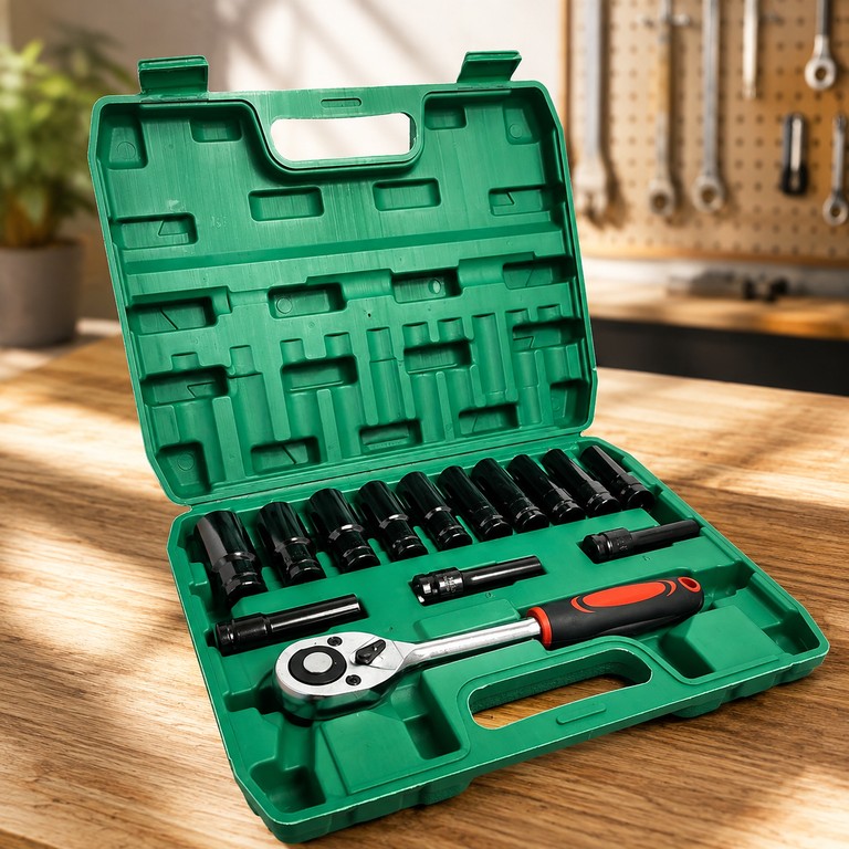 Купить Tool з довгим приводом 1/2 дюйми 14 предметів + кейс Б/У