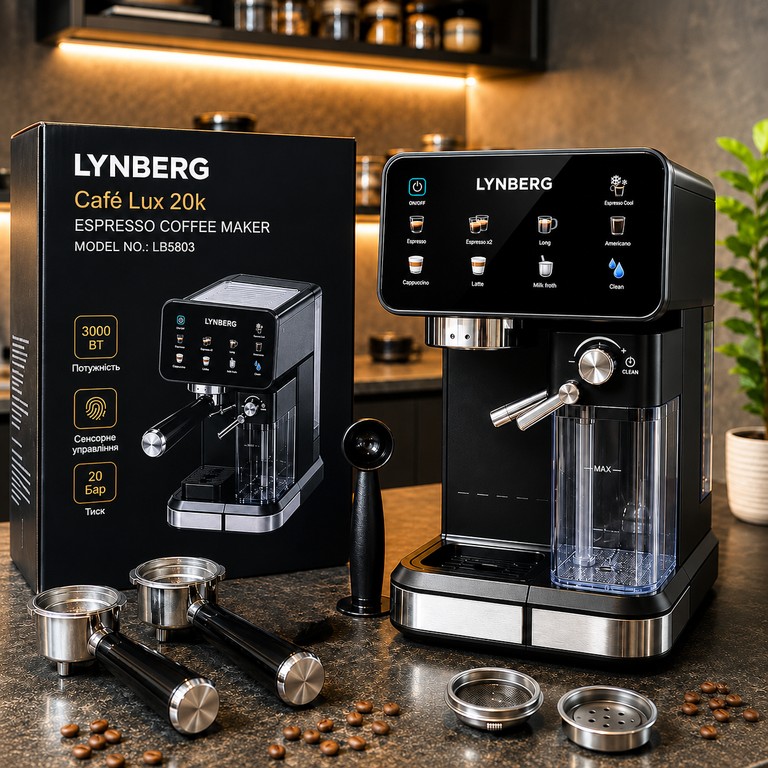 Оголошення Lynberg Cafe Lux 20K LB5803 20 бар, 3000Вт Б/У