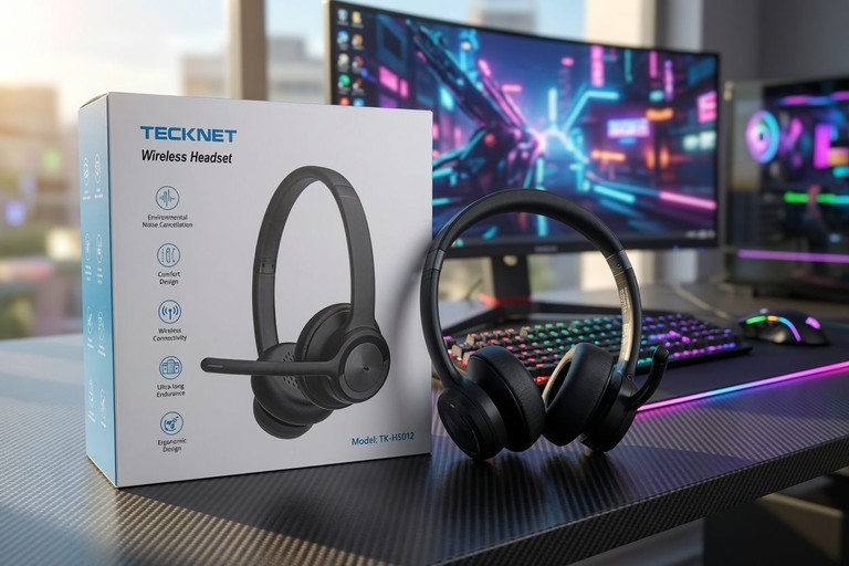  Беспроводные наушники TECKNET TK-HS012 Bluetooth (новые). Код:null. Зображення 5