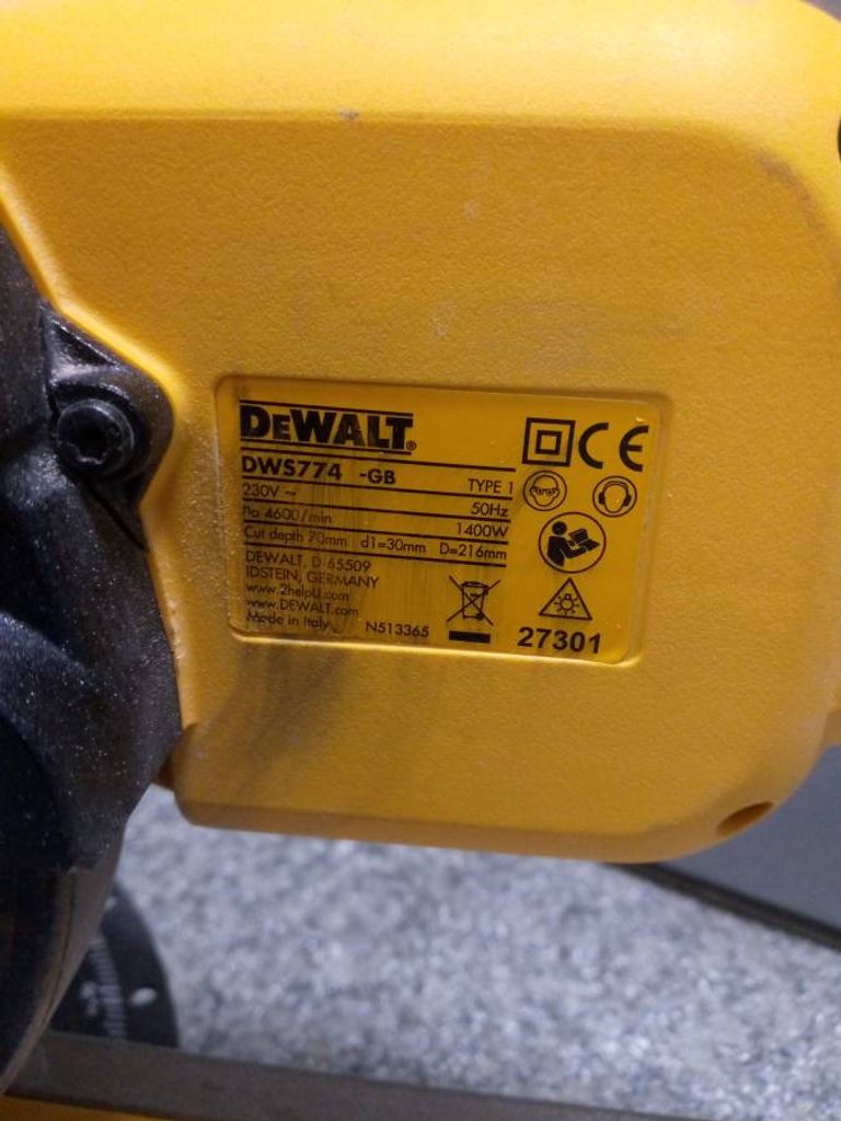 Объявление Dewalt DWS774 Б/У
