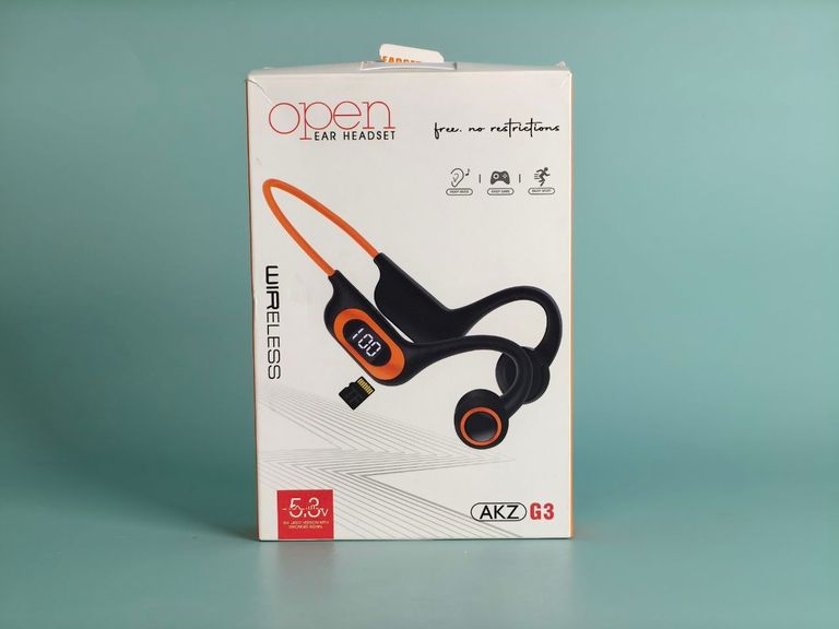 Бездротові Bluetooth-навушники AKZ-G3, бездротові навушники з кістковою провідністю, водонепроникні. Код:null. Изображение 5