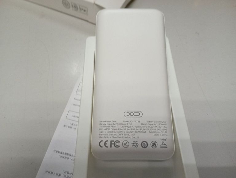 Объявление Xo pr188 2usb+type-c qc&pd3.0 22.5w 20000mah Б/У
