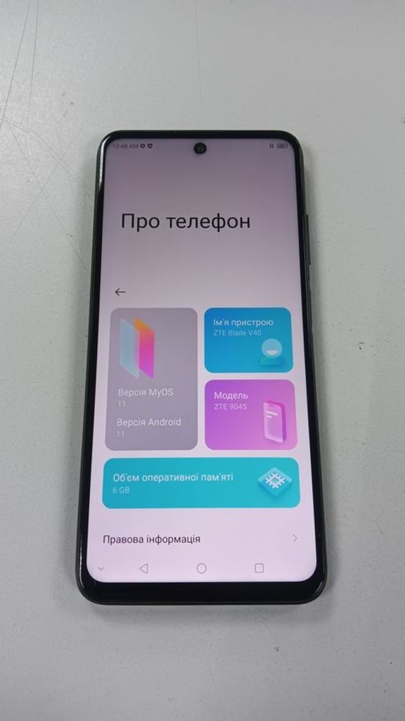 Zte Blade V40 6/128GB Green Код:01-200892311. Изображение 6