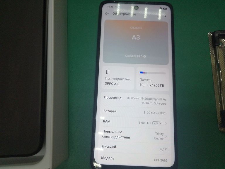 Оголошення Oppo a3 4g 6/256gb Б/У