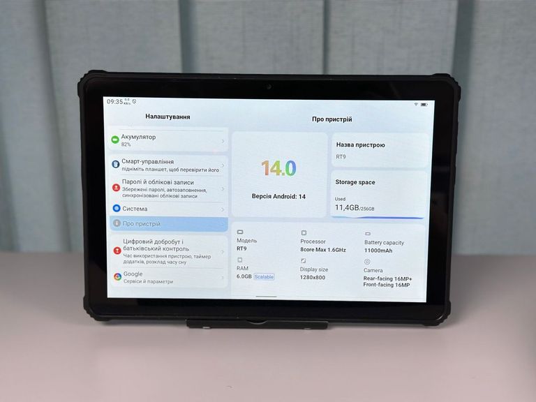 Oukitel Pad RT9 6/256GB LTE Black Код:01-200915675. Изображение 8