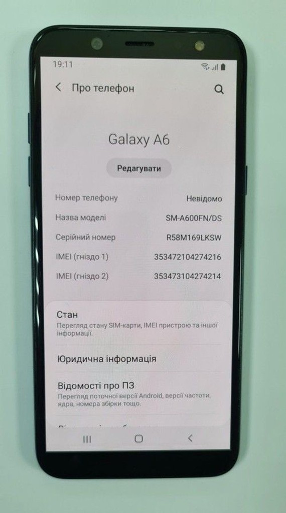 Объявление Samsung sm-a600fn galaxy a6 duos Б/У