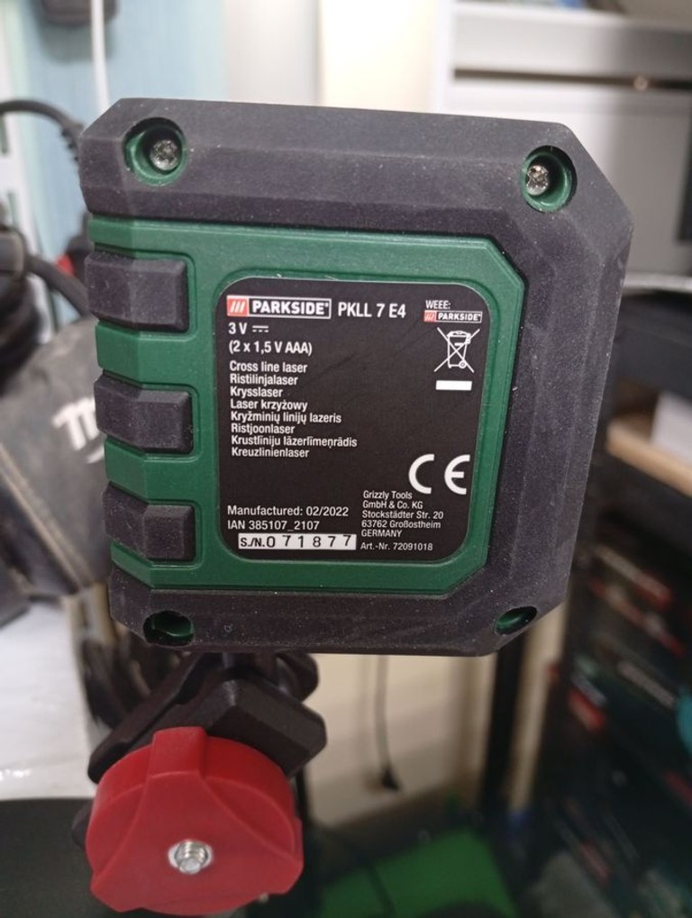 Объявление Parkside parkside pkll 7 e4 + штатив Б/У