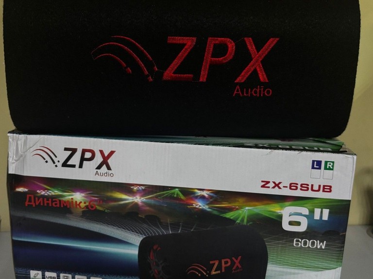 Купити Активний сабвуфер в автомобіль 600Вт Car Subwoofer Speaker ZPX ZX-6SUB Б/У
