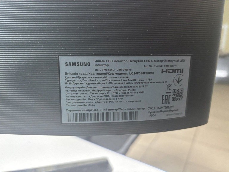 Оголошення Samsung c24f396f lc24f396fhixci Б/У