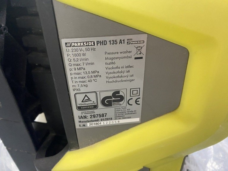 Дешево Parkside PHD 135 A1 з ломбарду