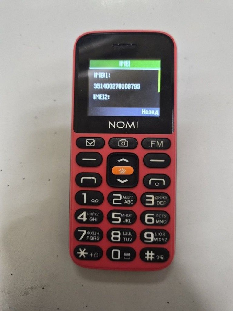 Оголошення Nomi i1820 Red Б/У