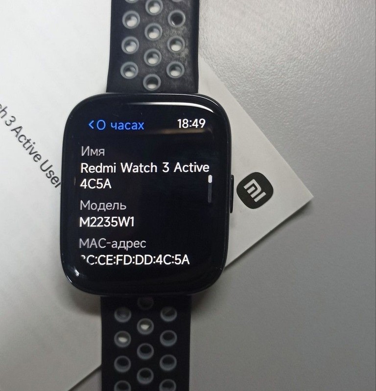 Xiaomi redmi watch 3 active black Код:01-201072231. Изображение 5