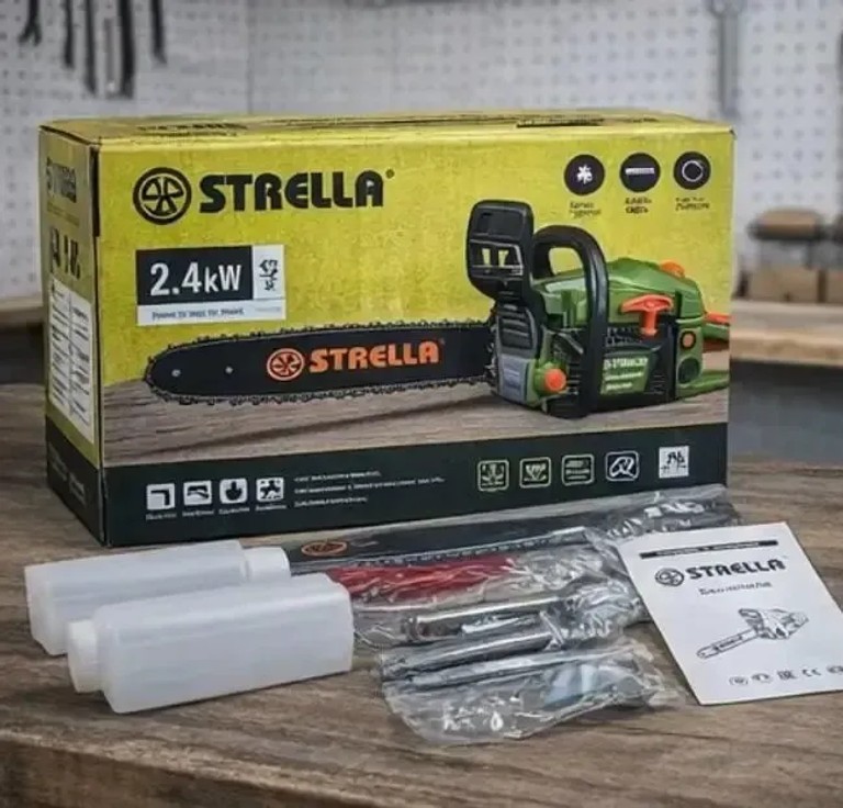 Оголошення Бензопила STRELLA SR-8700 LL-1025, бензинова, для садових і побутових робіт Б/У