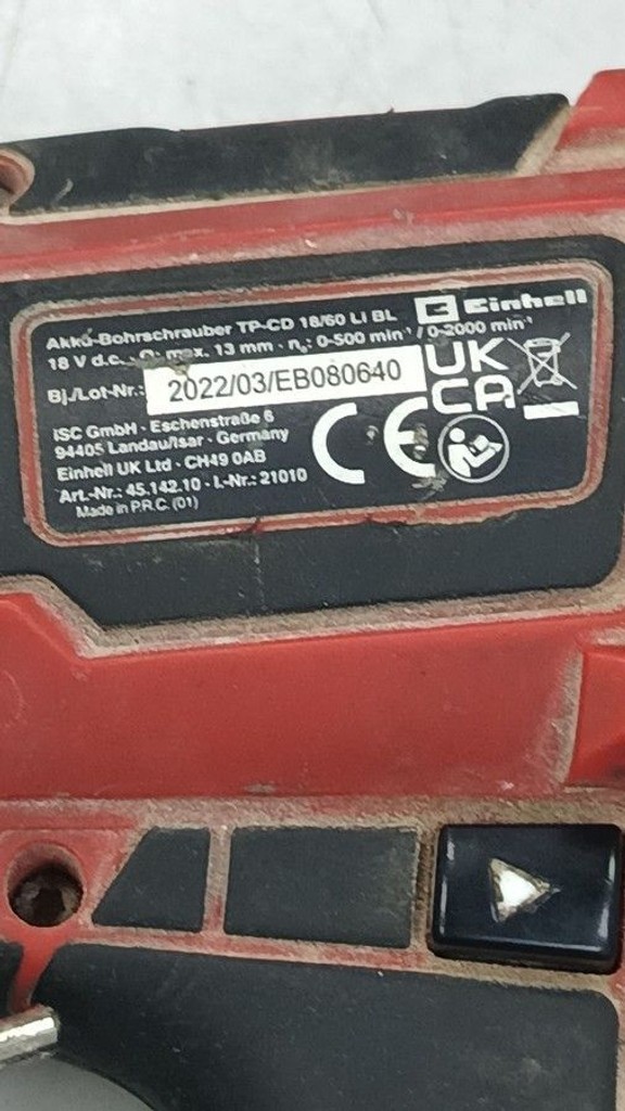 Einhell tp-cd 18/60 li-i bl solo Код:01-201155745. Зображення 5