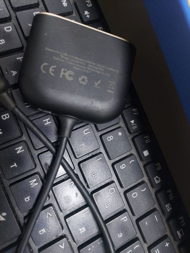 Купить Baseus square round 4 in 1 usb hub adapter Б/У