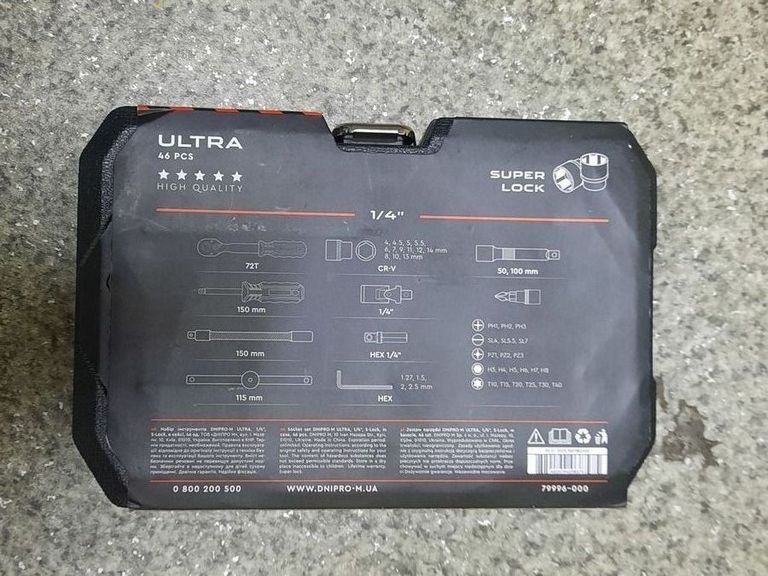Купити Dnipro-M ultra 46 шт. 1/4" Б/У
