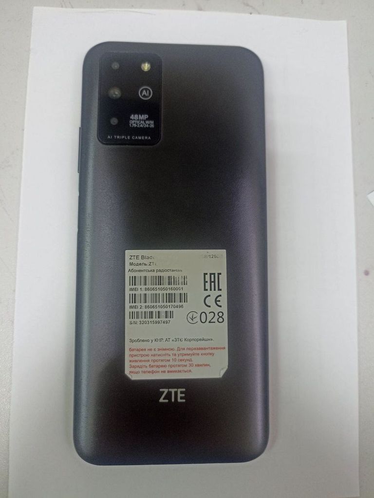 Купить ZTE Blade V30 Vita 4/128GB Blue Б/У