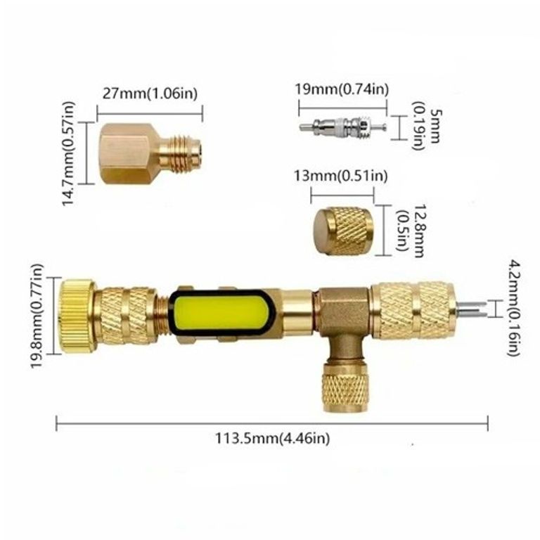 Auto 1/4 і 5/16, 20 золотників, 10 ковпачків Код:null. Зображення 5