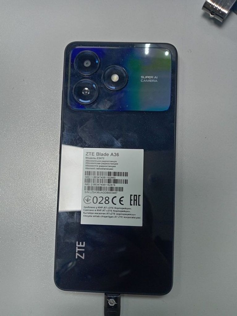 Объявление Zte Blade A36 4/64GB Green Б/У