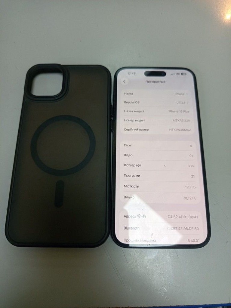 Дешиво Apple iphone 15 plus 128gb esim с ломбарда