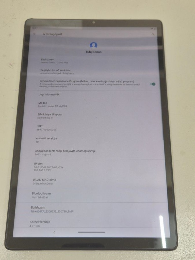 Купить Lenovo tab m10 fhd plus tb-x606f wi-fi 2/32gb Б/У