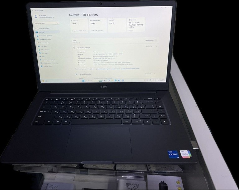 Купить Xiaomi 15/core i5-11300h ddr4/8gb ddr4/hdd *відсутній/ssd 512 gb/*інтегрована Б/У