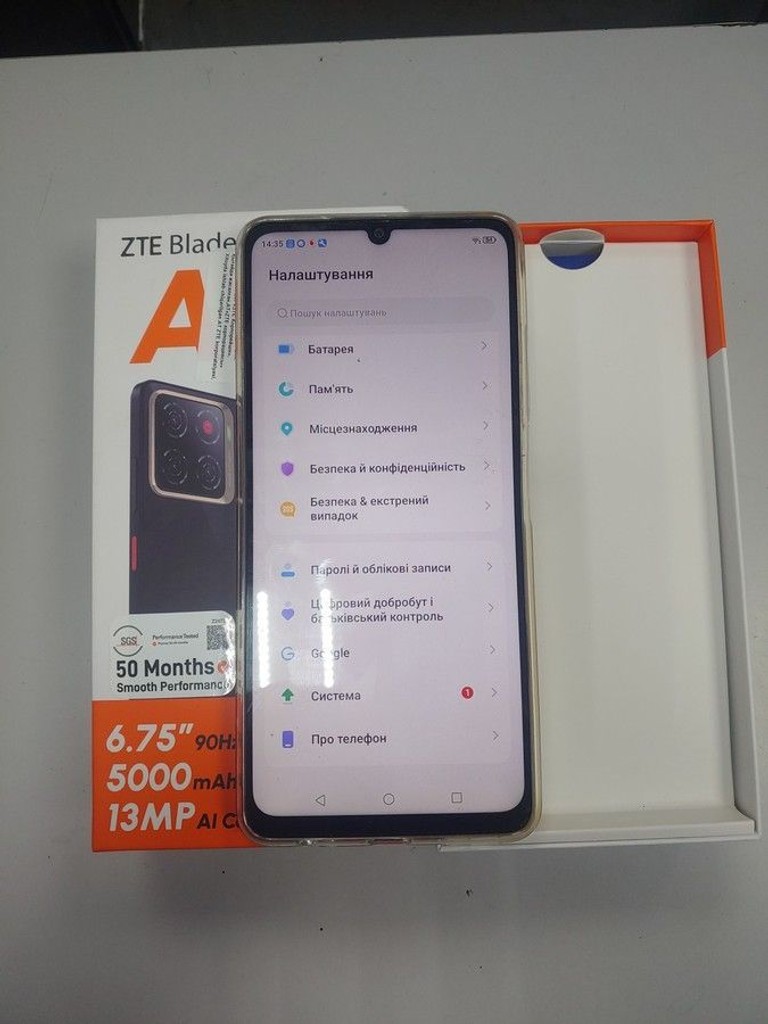 Объявление Zte blade a56 4/128gb Б/У