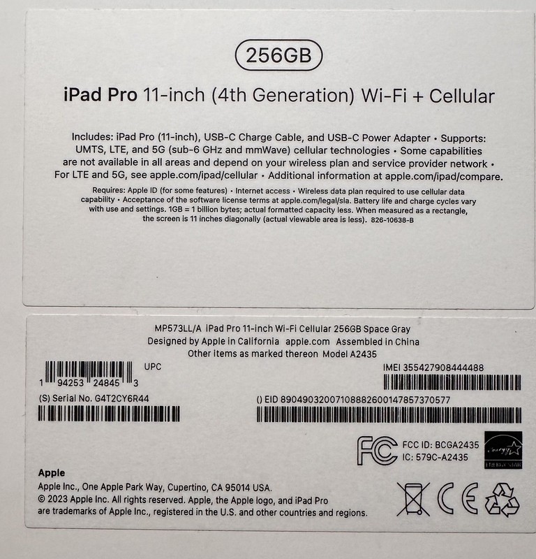 Apple Ipad Pro (11-inch) (4th generation) Wi-Fi + Celluar model A2435 Код:null. Зображення 4