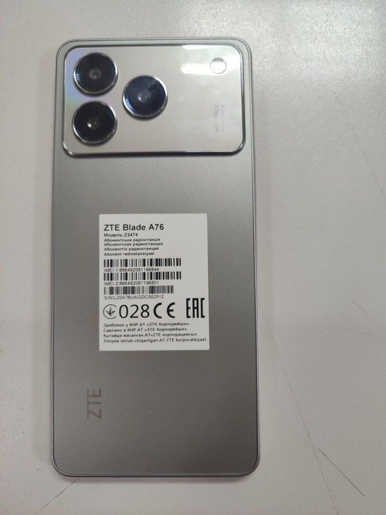 Дешиво Zte Blade A76 4/128GB Gray с ломбарда