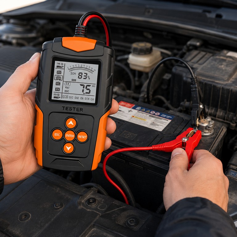 Оголошення Tester для перевірки свинцево-кислотних акумуляторів 12V/24V Б/У