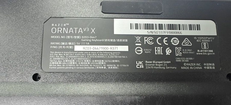 Оголошення Razer ornata v3 x Б/У