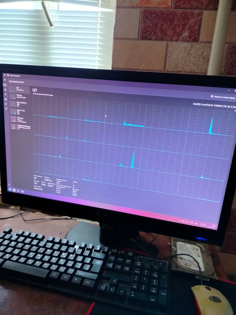 Intel Core i9 10900K (2.8 - 5.2 ГГц)/DDR4 32 ГБ/SSD 240 ГБ/HDD 2TБ/GeForce GT 730, 2 ГБ/без ОД/LAN/Windows 11 Код:null. Зображення 5
