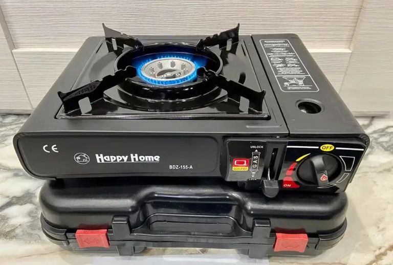 Портативна туристична газова плита з п'єзопідпалом Happy Home BDZ-155-A в кейсі Код:null. Зображення 5