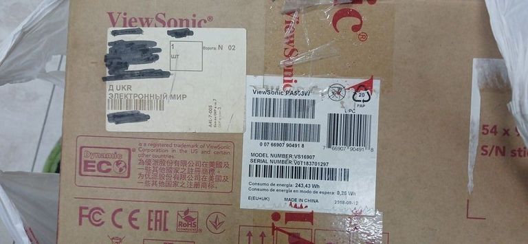 Viewsonic pa503w Код:01-200782115. Зображення 5