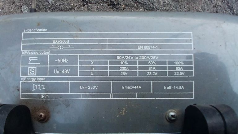 Оголошення ВХ1 200В +зварювальна маска Б/У