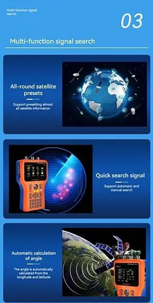 Прилад для налаштування антен DVB-S2/S/T2/T/C GTmedia V8 Finder PRO 2 (satfinder) та відеокамер. Новий. Код:null. Изображение 12