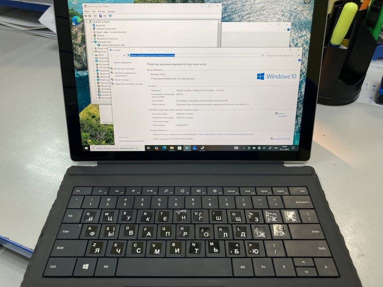 Купить Microsoft surface pro 4/core i7-6650u/ram8gb/ssd256gb Б/У