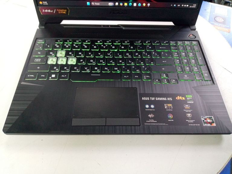 Оголошення Asus 15/ryzen 7 7435hs ddr5/16gb ddr5/hdd *відсутній/ssd 500 gb/geforce rtx2050 4gb Б/У