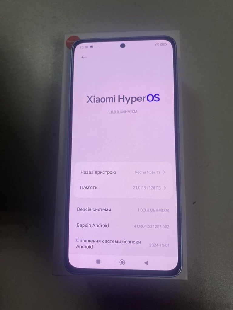 Дешево Xiaomi redmi note 13 4g 6/128gb з ломбарду