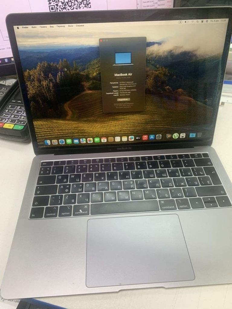 Объявление Apple macbook air a1932 13,3" core i5 1,6ghz/ram8gb/ssd128gb/intel uhd graphics 617 Б/У