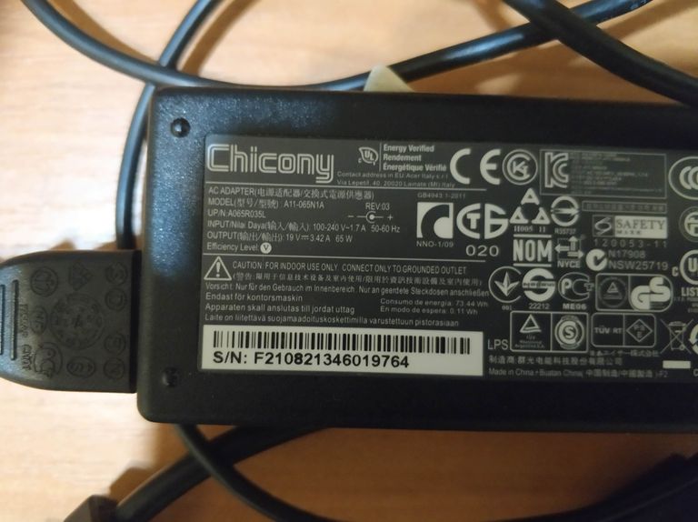 Купить Acer e1 chicony a11-065n1a 3,42a Б/У