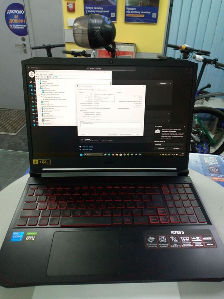 Объявление Acer 15/core i5-11400h ddr4/16gb ddr4/hdd *відсутній/ssd 1000 gb/geforce rtx3050ti 4gb Б/У
