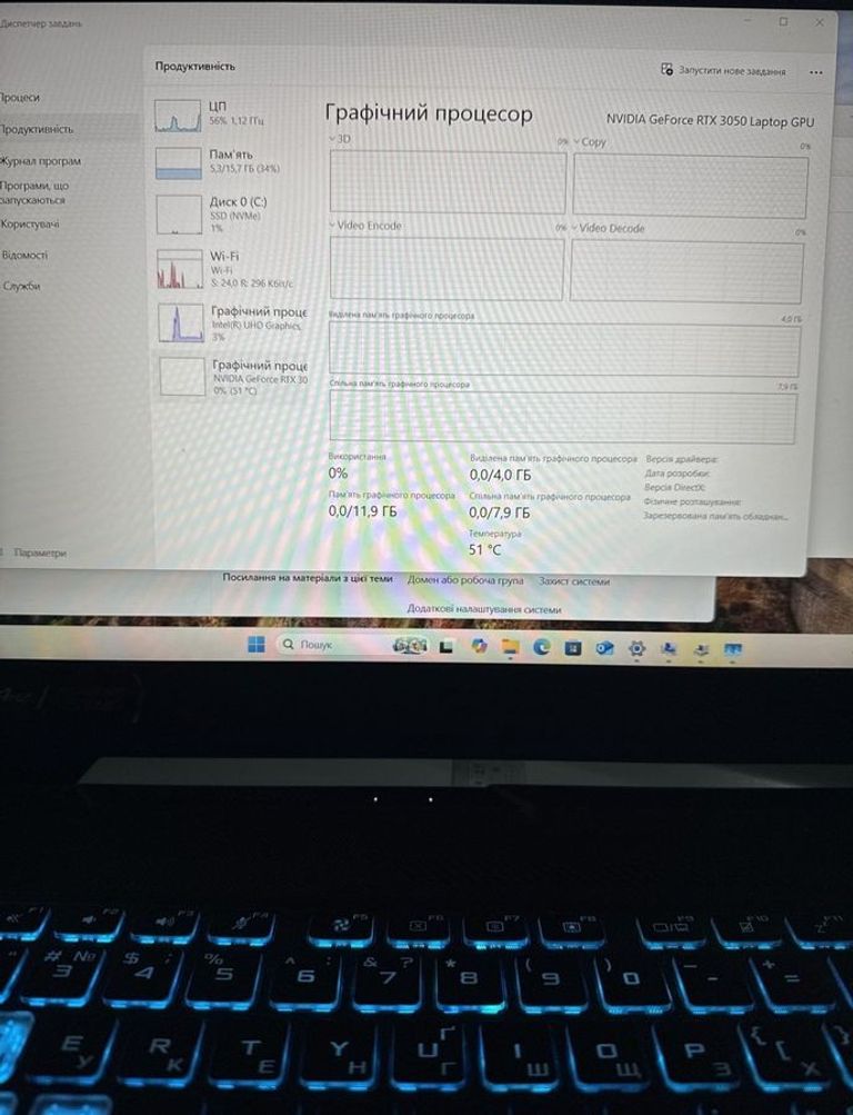 Распродажа Asus 15/core i5-11400h ddr4/16gb ddr4/hdd *відсутній/ssd 512 gb/geforce rtx3050 4gb, продавец Техноскарб