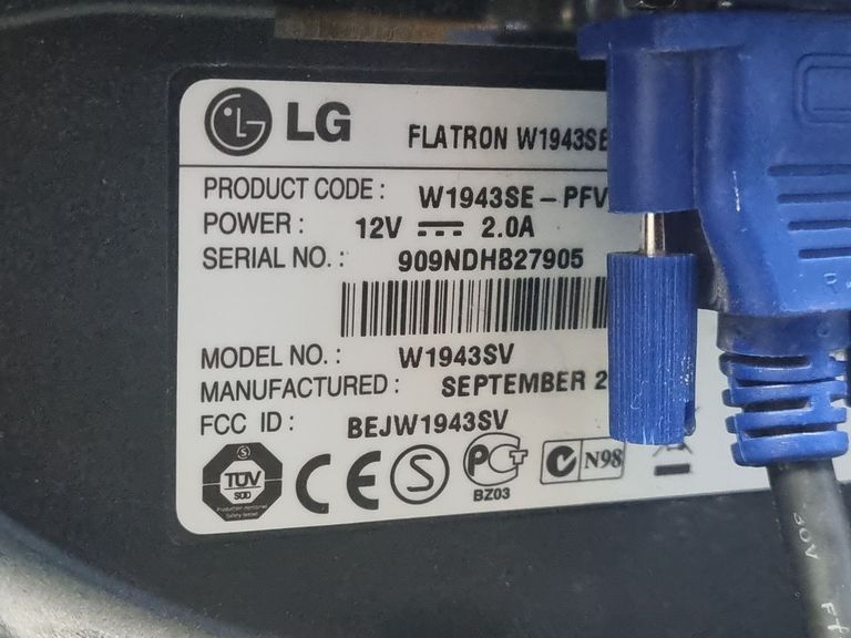 LG w1943se Код:01-200893736. Зображення 5